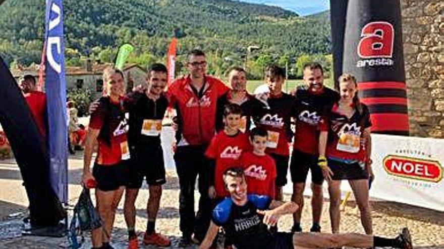 Els competidors del Monistrol Running-Air Bages que van ser a la cursa