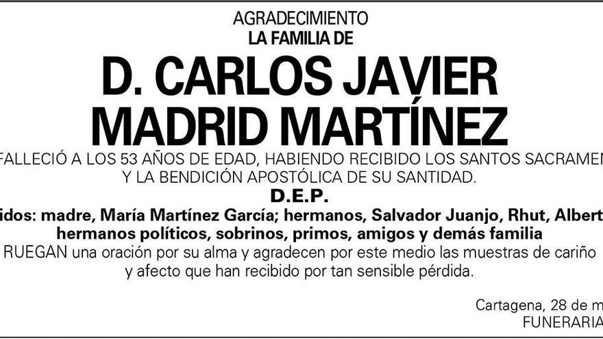 D. Carlos Javier Madrid Martínez