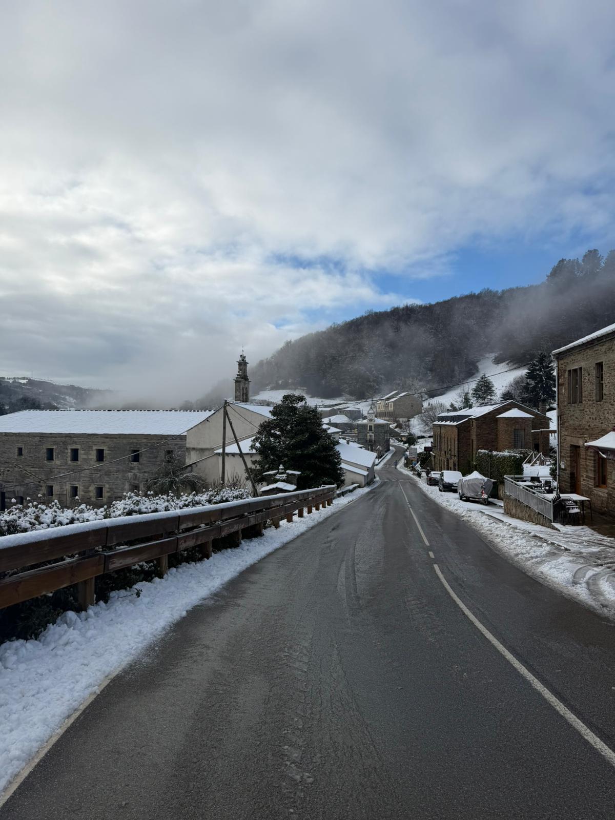 Nieve en Villanueva de Oscos.