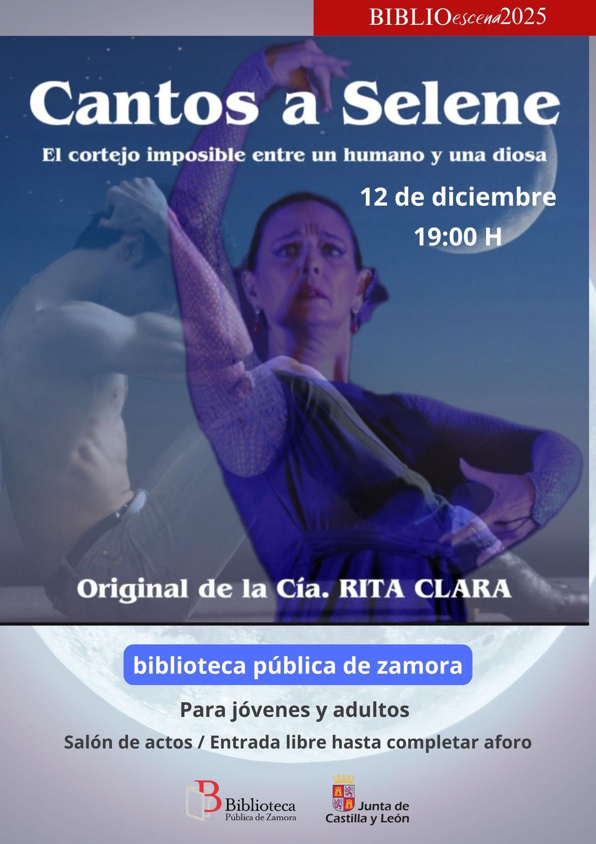 Cartel del espectáculo de danza.