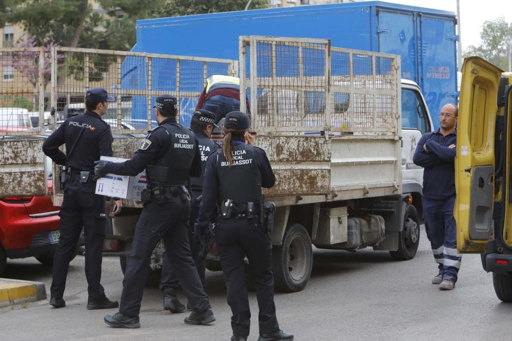 Operación policial en Burjassot