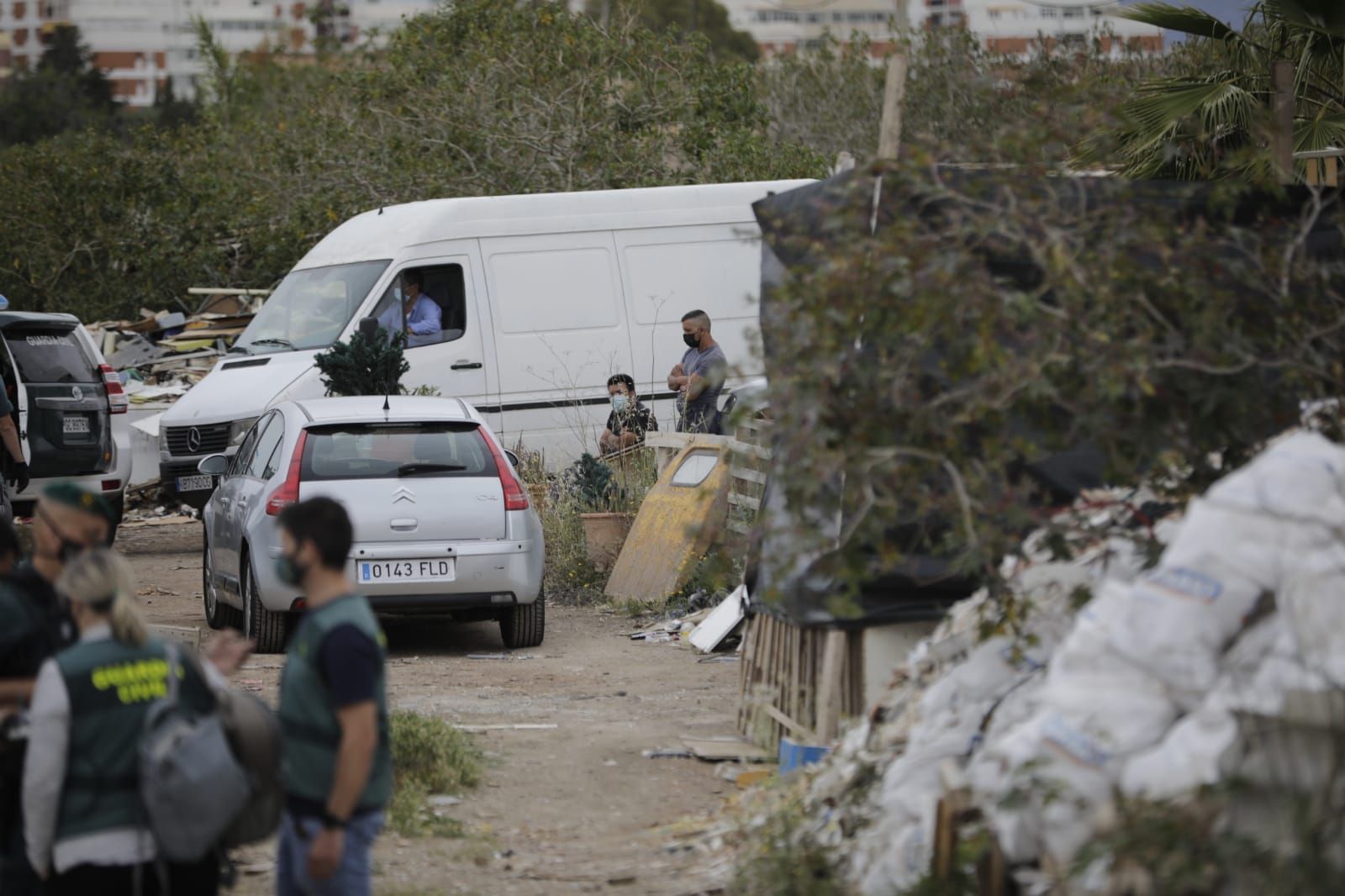 Un clan controlaba el vertedero ilegal junto al Estadi Balear