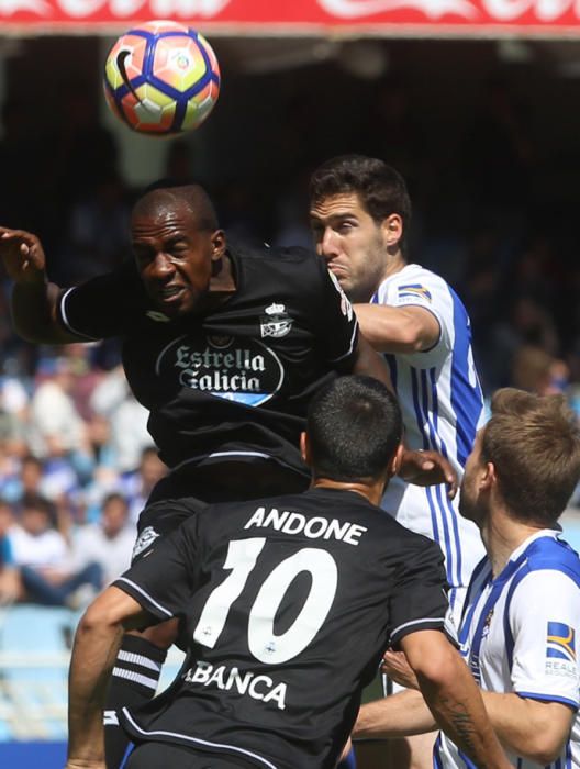 El Dépor cae ante la Real en Anoeta