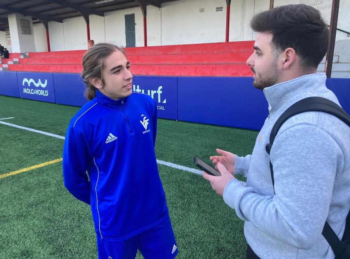 Liam hablando con SUPERDEPORTE