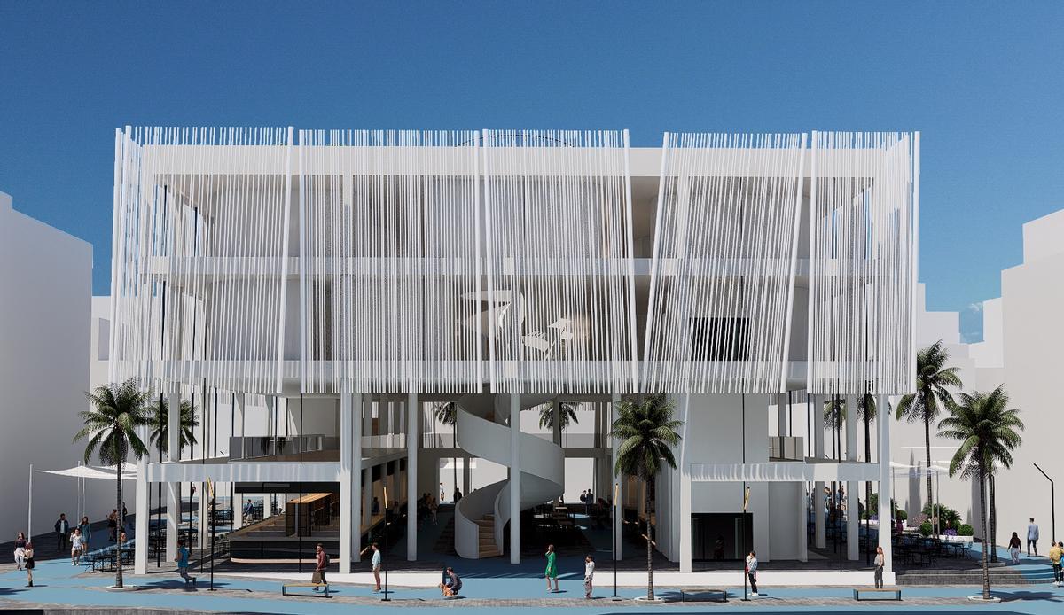 Recreación de la remodelación integral de La Plasa cuyas obras comenzaron hace semanas y tienen un presupuesto de más de ocho millones de euros