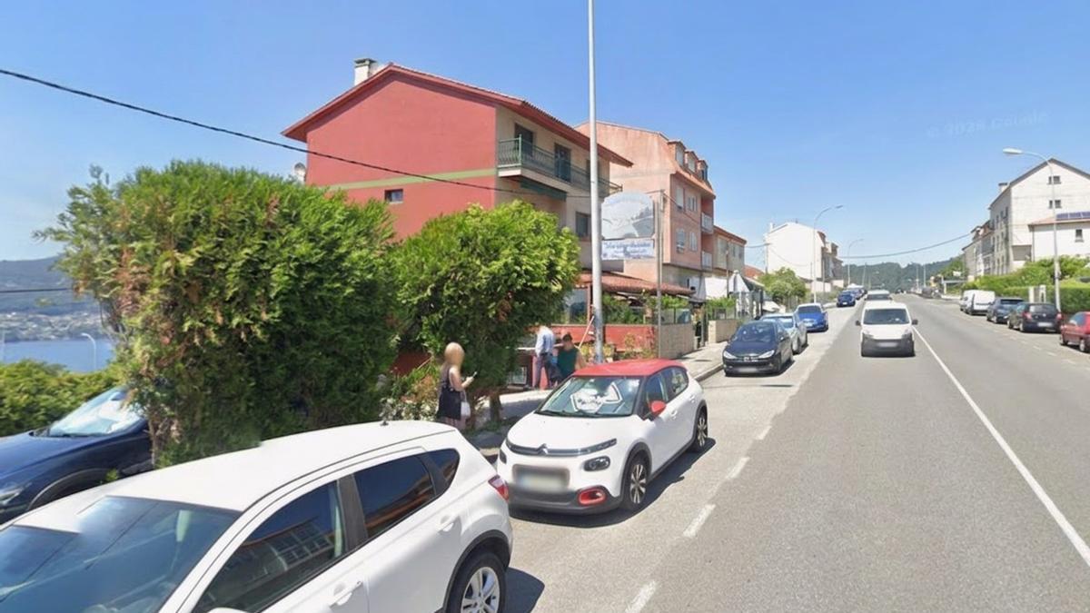 Lugar de la Avenida de Redondela donde se produjo el accidente