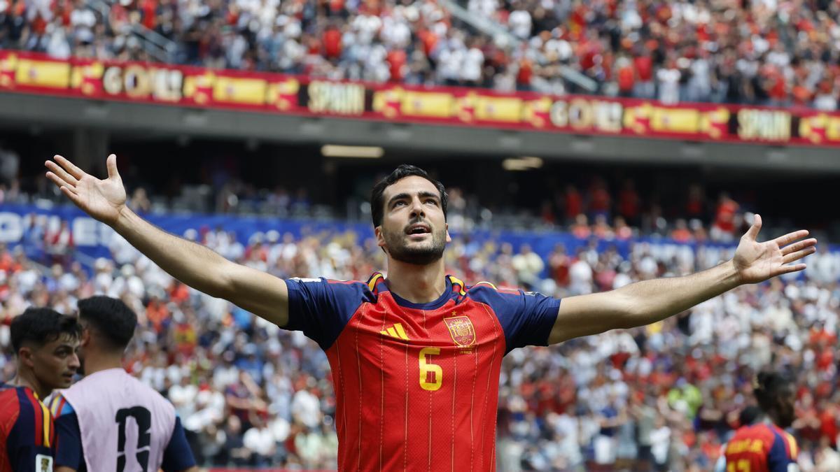 Mikel Merino metió el 2-1 definitivo de España ante Bélgica.