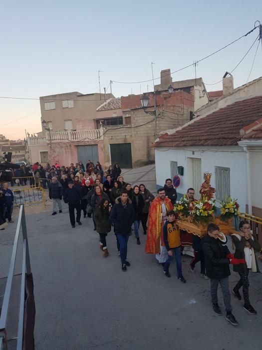 San Blas prende las hogueras de Bullas