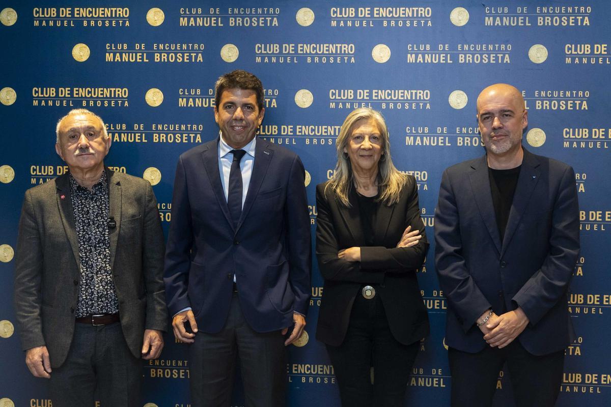 Unai Sordo y Pepe Álvarez en el Club de Encuentro Manuel Broseta
