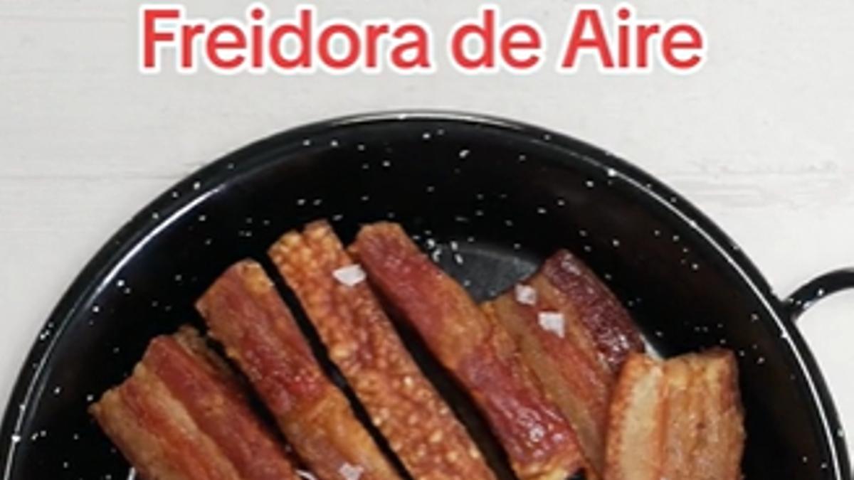 El truco para hacer torreznos en la freidora de aire que Paquita Salas amaría