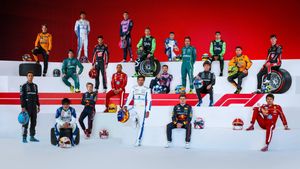 Foto de familia de los pilotos de la Fórmula 1 2025.