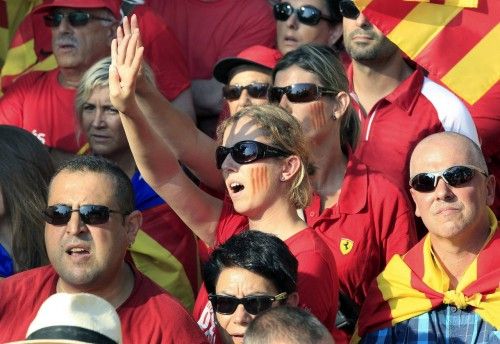 Miles de catalanes participan en la Diada más reivindicativa.