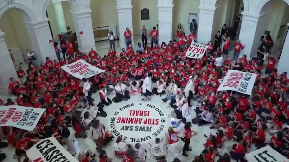 200 detenidos en el Capitolio en las protestas contra la visita de Netanyahu a EEUU