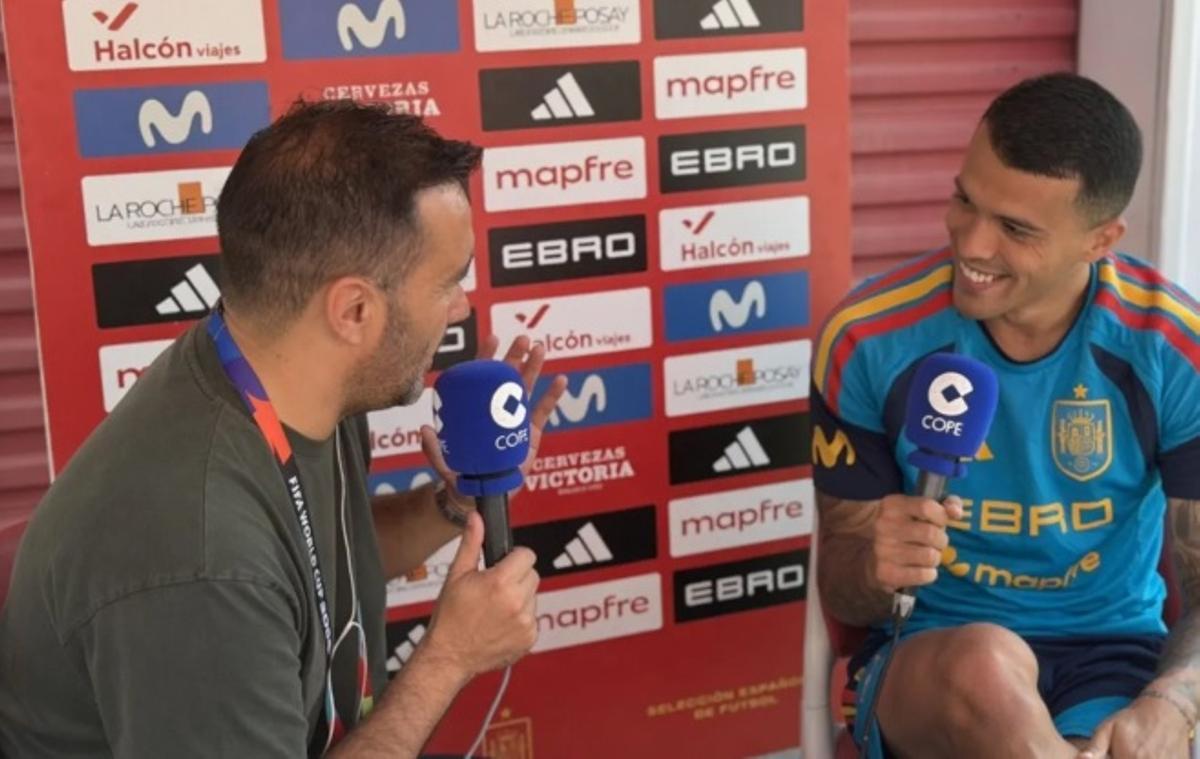 Juanma Castaño y Pedro Porro, durante la entrevista.