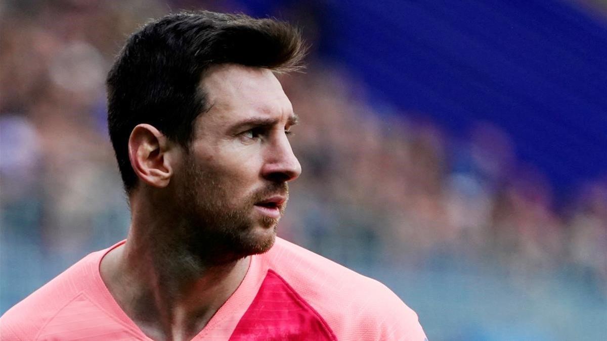 Leo Messi, durante el partido contra el Eibar.