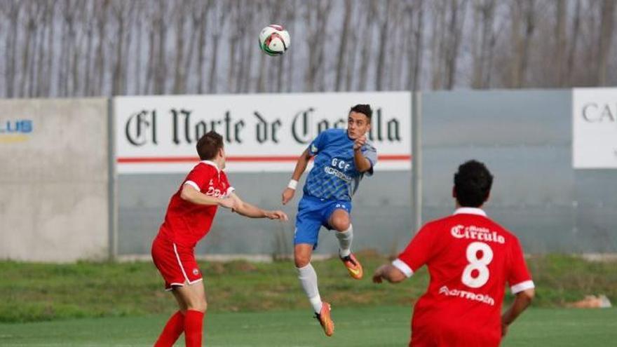 Garbán, durante el partido.