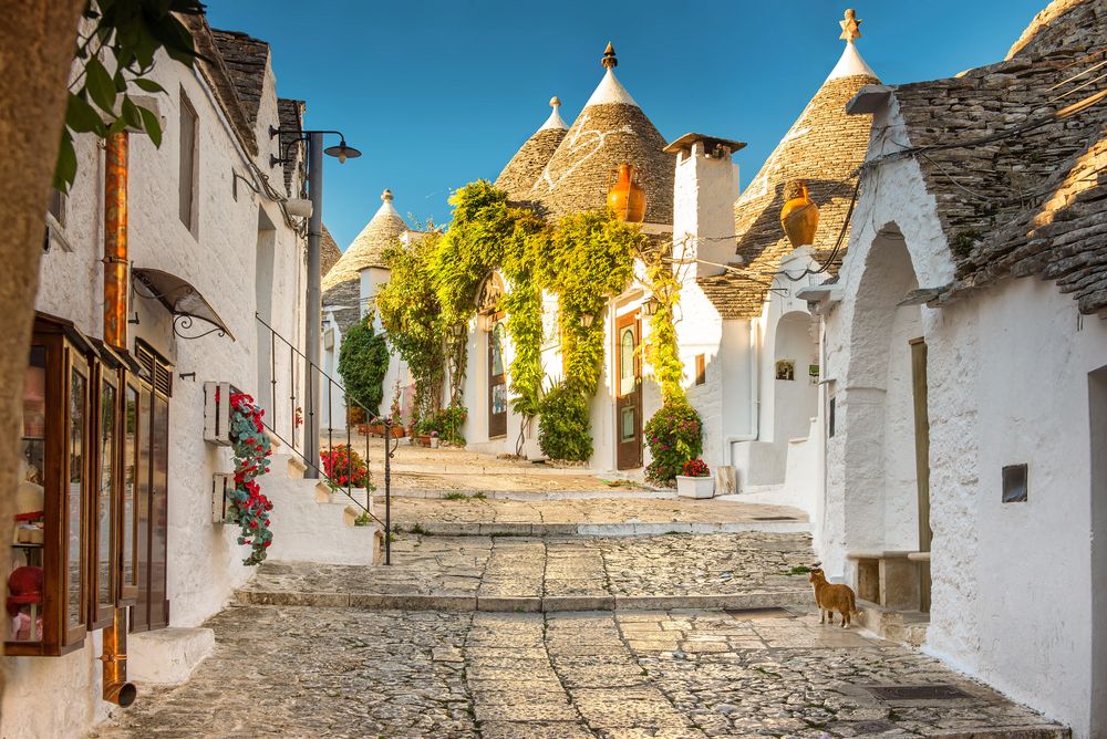 Los 'trulli' son construcciones tradicionales típicas de Alberobello, en el sur de Italia