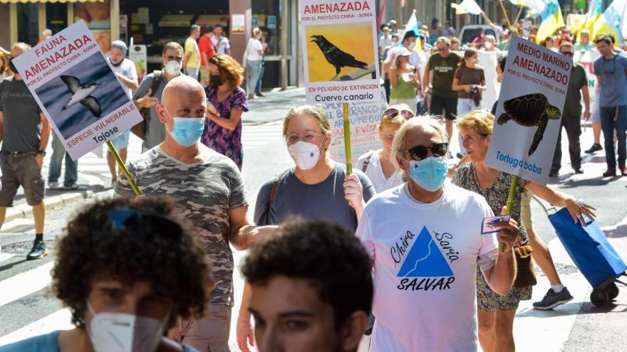 Manifestación contra Chira-Soria