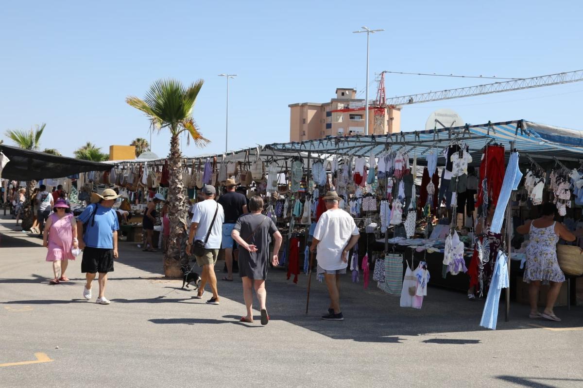 Un mercadillo en Cartagena en una imagen de archivo