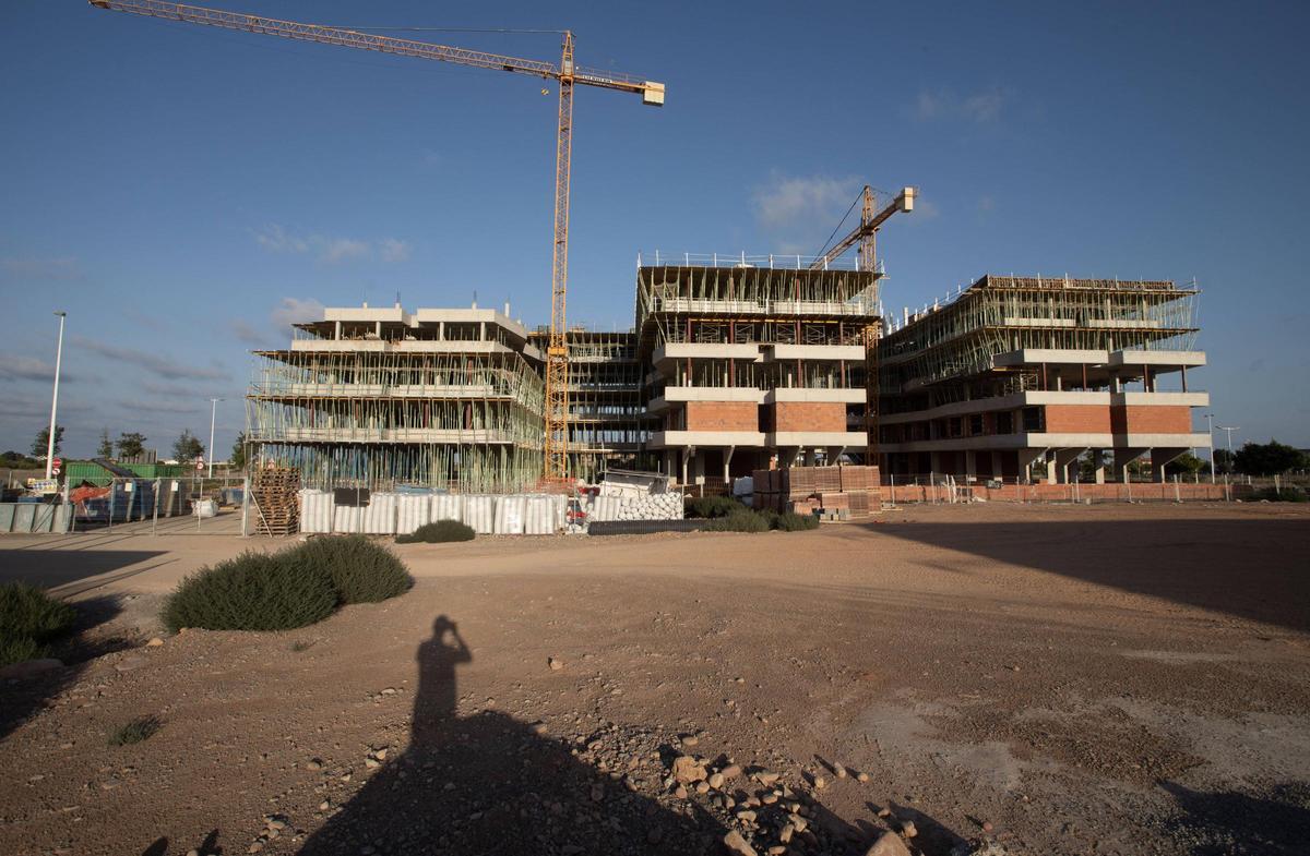 Avance de las obras del hotel Lunic, en imagen de archivo.