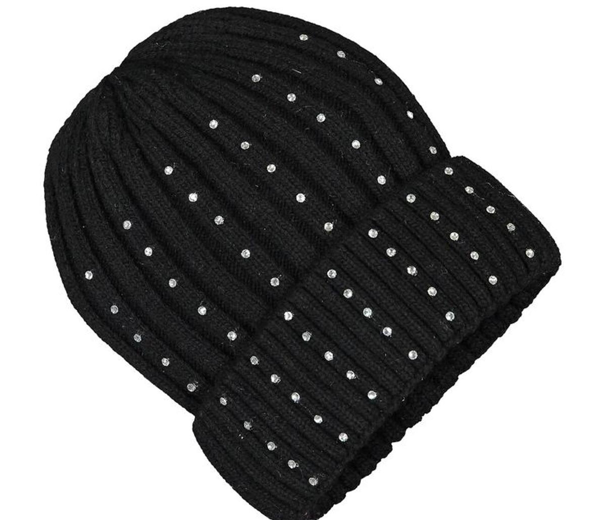 Gorro de lana con aplicaciones de perlas (Precio: 11,99 euros)