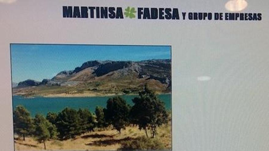 El anuncio de la finca en la web.