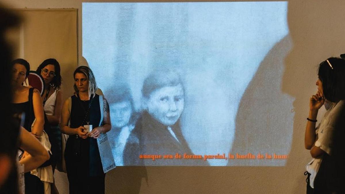 Visitants a l'exposició
