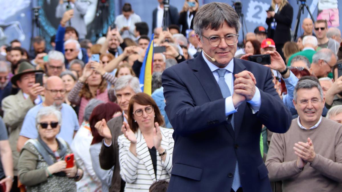 El candidat de Junts a les eleccions del 12-M, Carles Puigdemont