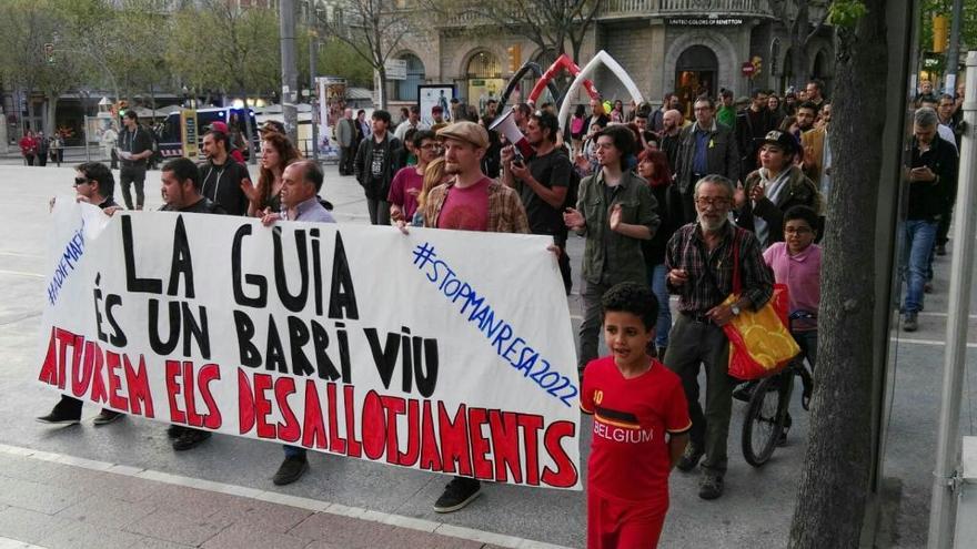 Els manifestants, a Sant Domènec.