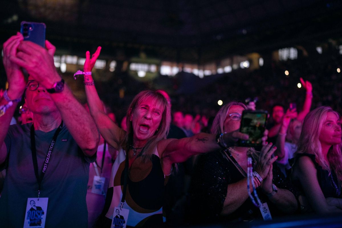 Concierto de Miguel Bosé en el Palau Sant Jordi