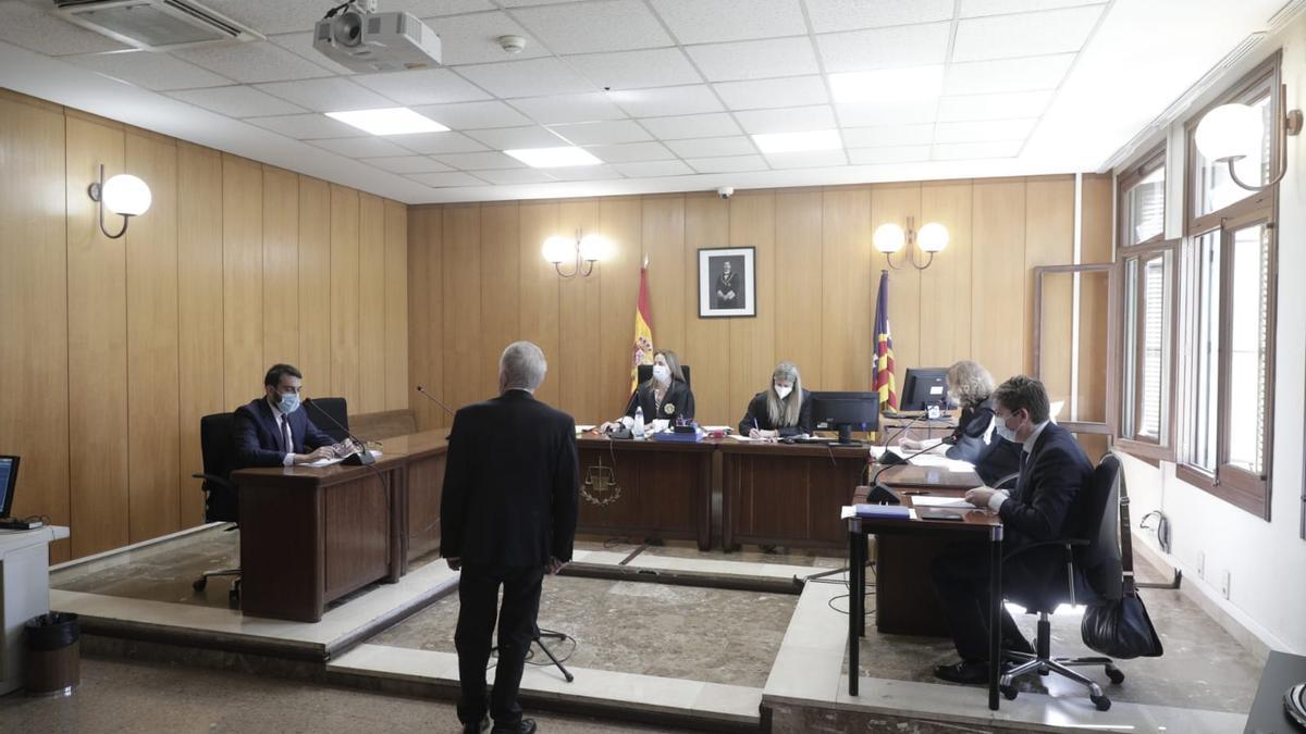 El exprior de Lluc, durante el juicio