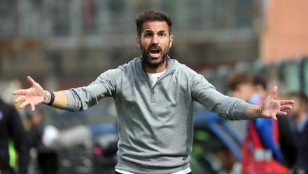 Cesc, durante el partido ante el Bologna