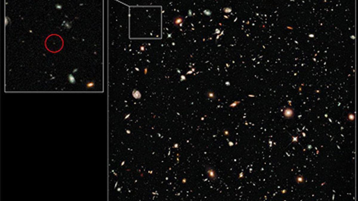 Imagen de la nueva galaxia UDFy-38135539