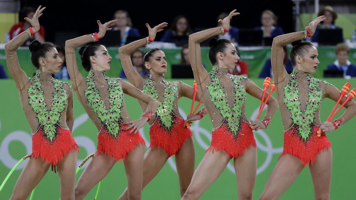 El equipo español de Gimnasia Rítmica, plata en #Rio2016