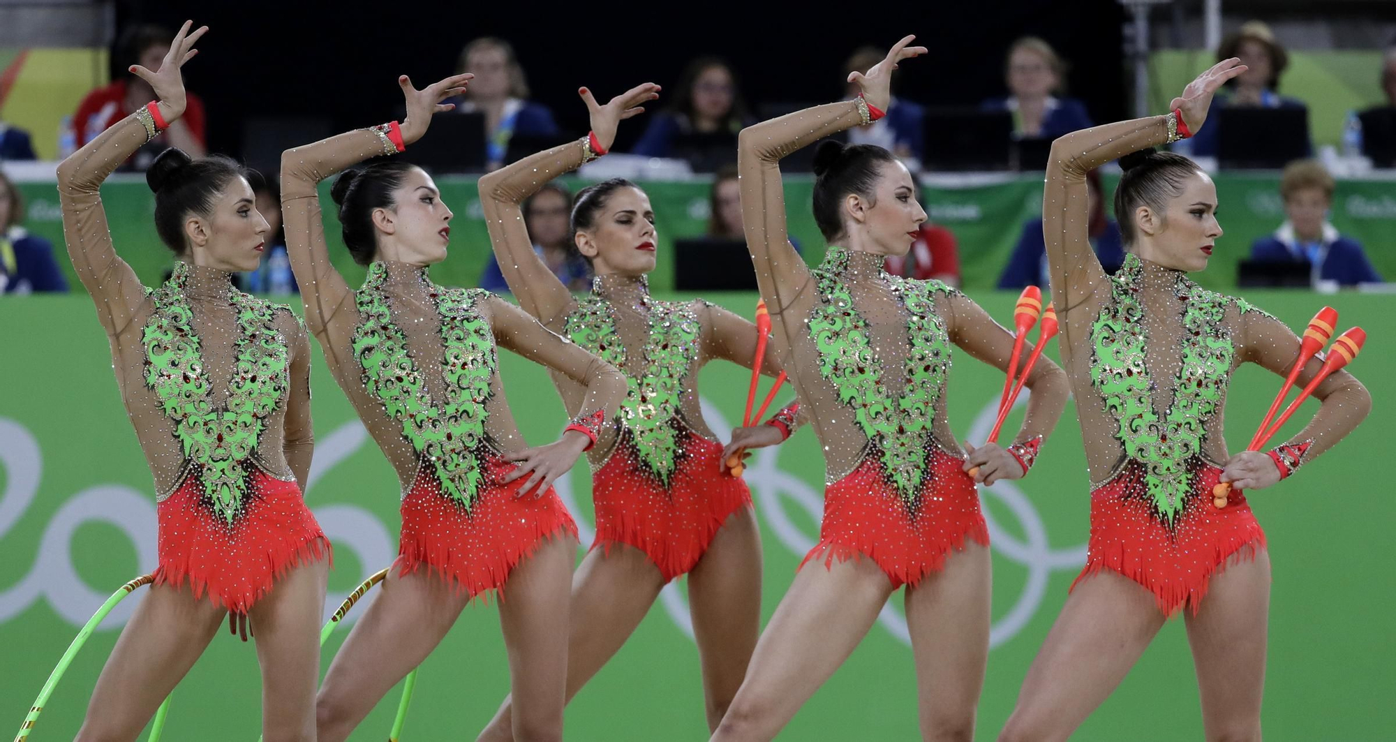 El equipo español de Gimnasia Rítmica, plata en #Rio2016