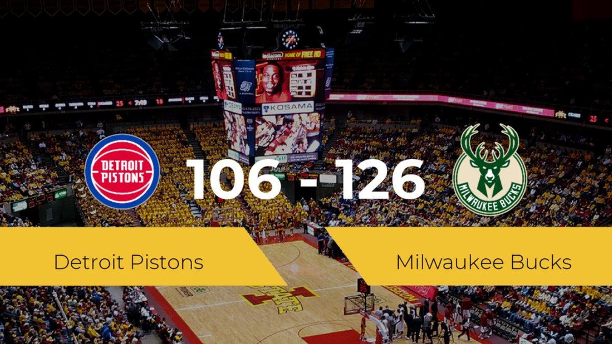 Milwaukee Bucks se lleva la victoria frente a Detroit Pistons por 106-126