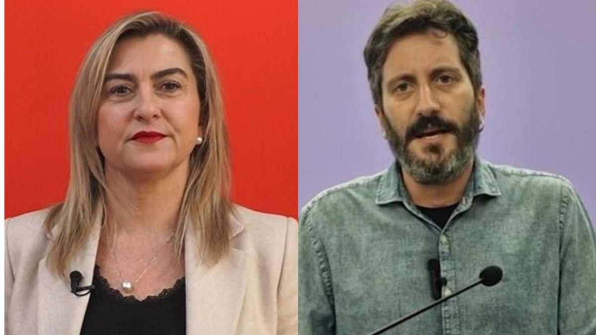 Carmina Fernández (PSOE) y Víctor Egío (Podemos).
