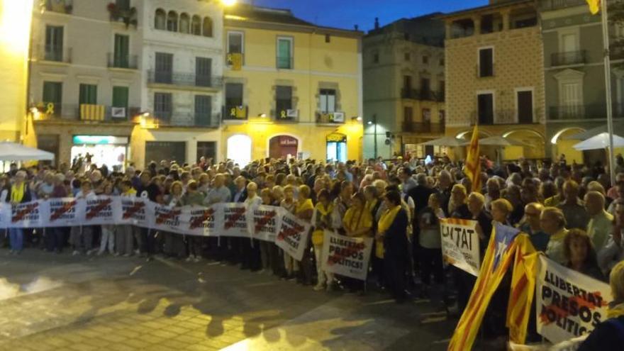 Manifestants a la concentració d&#039;Igualada