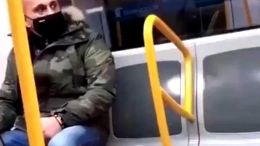 Agresor en el Metro de Madrid.