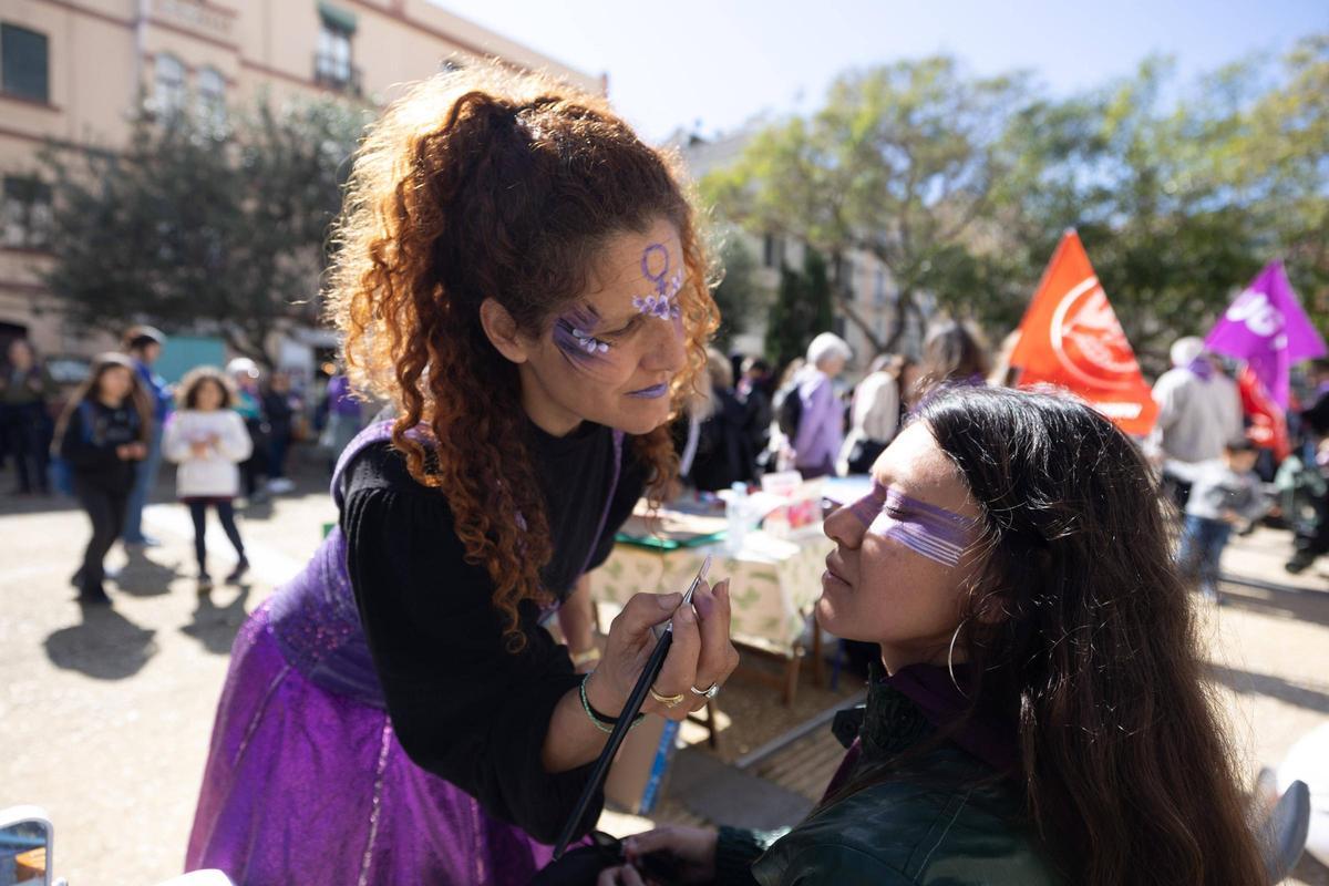 Galería: todas las imágenes de la concentración en Ibiza por el Día internacional de la Mujer