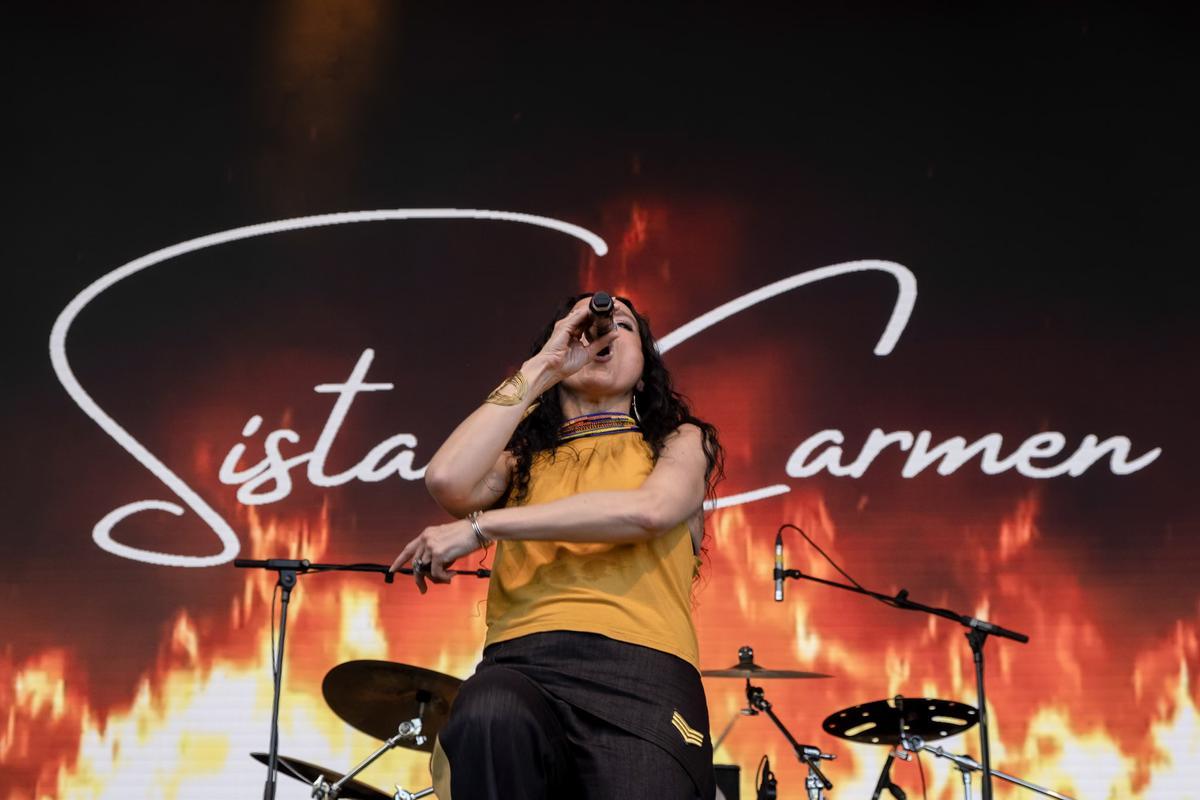 Carmen Morejón, de nombre artístico es Sista Carmen, en el Reeds Festival 2025 de Suiza.