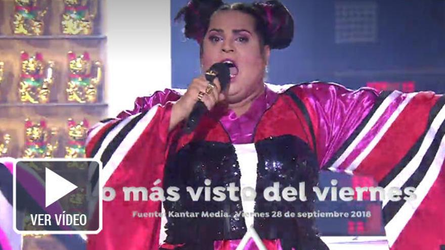 Brays Efe como la ganadora de Eurovisión Netta