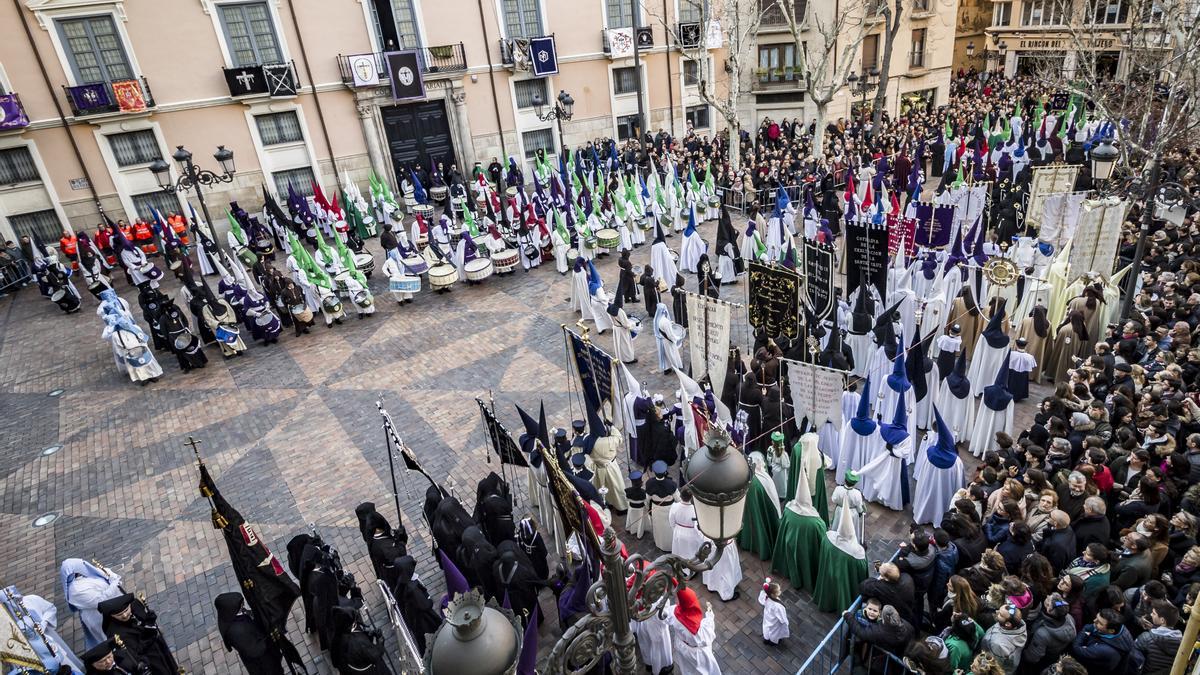 Pregón del 2019 en la plaza del Justicia, último antes del covid19.