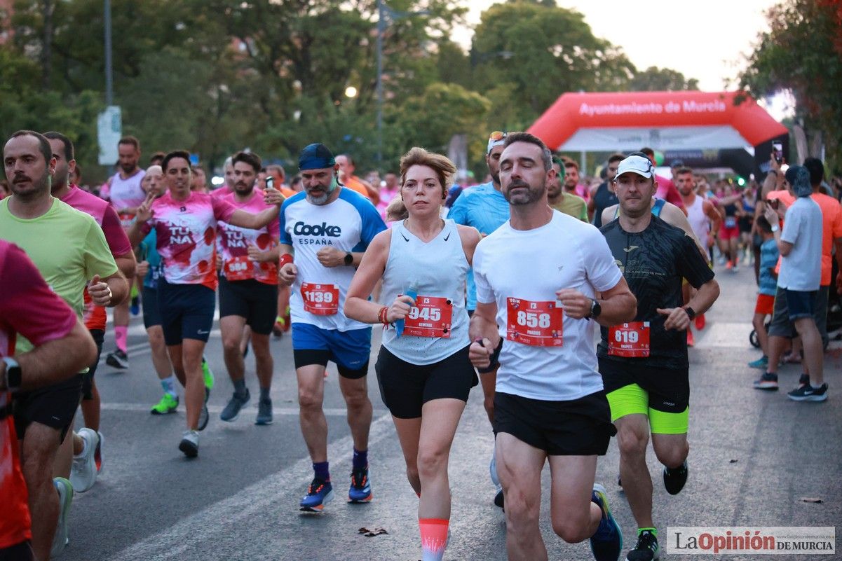 Las mejores imágenes de la carrera nocturna de Murcia