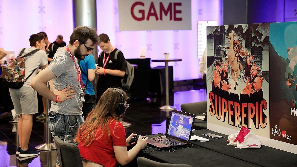 Un aspecto de Gamelab, la feria del videojuego de Barcelona.
