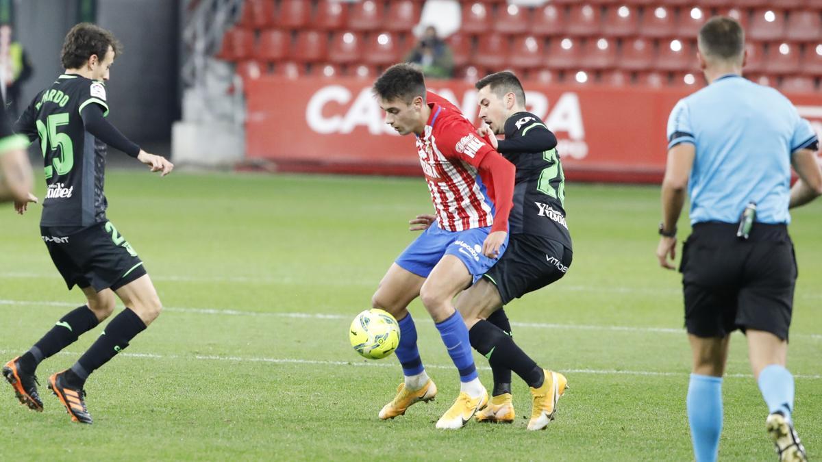 El partido entre el Sporting y el Leganés, en imágenes