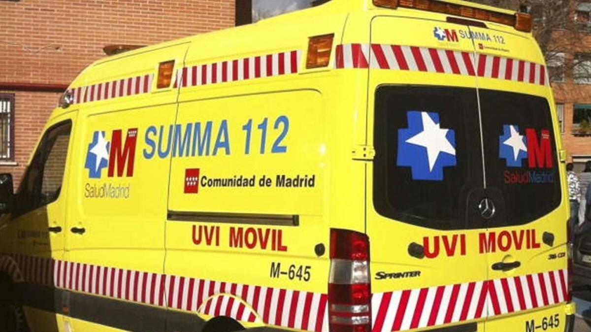 Imagen de archivo de una ambulancia del Samur en Madrid.