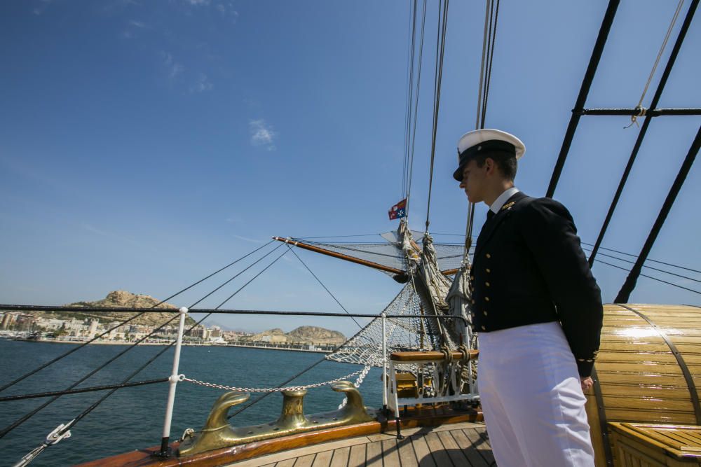El Amerigo Vespucci atraca en Alicante