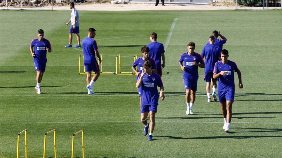 Sesión de entrenamiento del Atlético Madrid