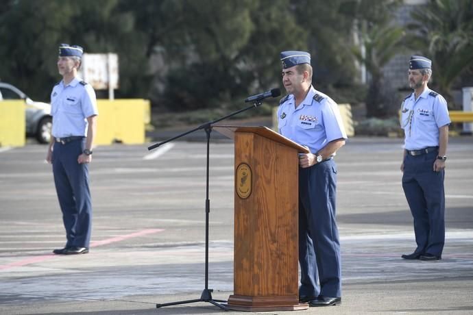 CANARIAS Y ECONOMIA 18-01-2019 BASE AEREA DE GANDO. TELDE-INGENIO. Ejército del Aire. Bienvenida del escuadrón del 10ª contingente del destacamento rappa en Sigonella.  FOTOS: JUAN CASTRO